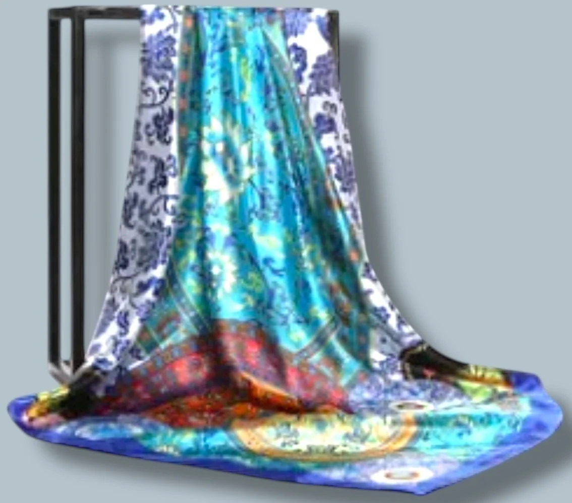 scarf turq,white,some red and blue.jpeg