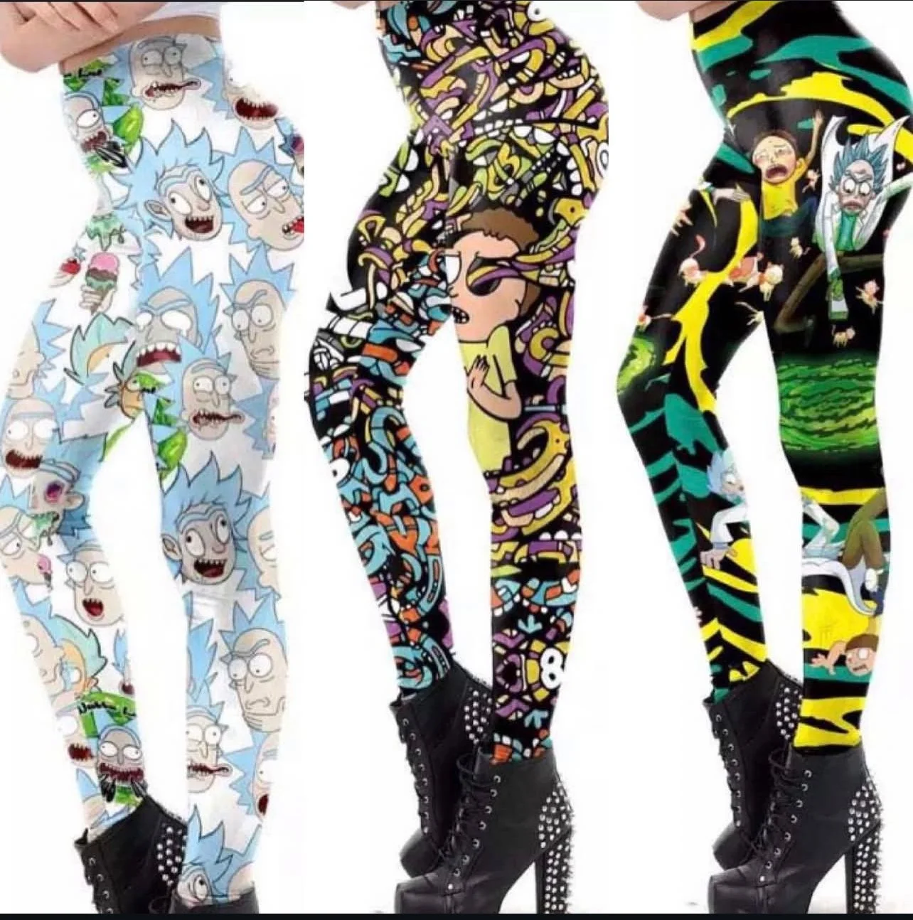 Rick & Morty Galaxy Legging Collection | Soft-Touch, High-Quality Streetwear Aesthetic