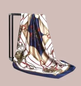 scarf cream biege with blue gold chains.JPG