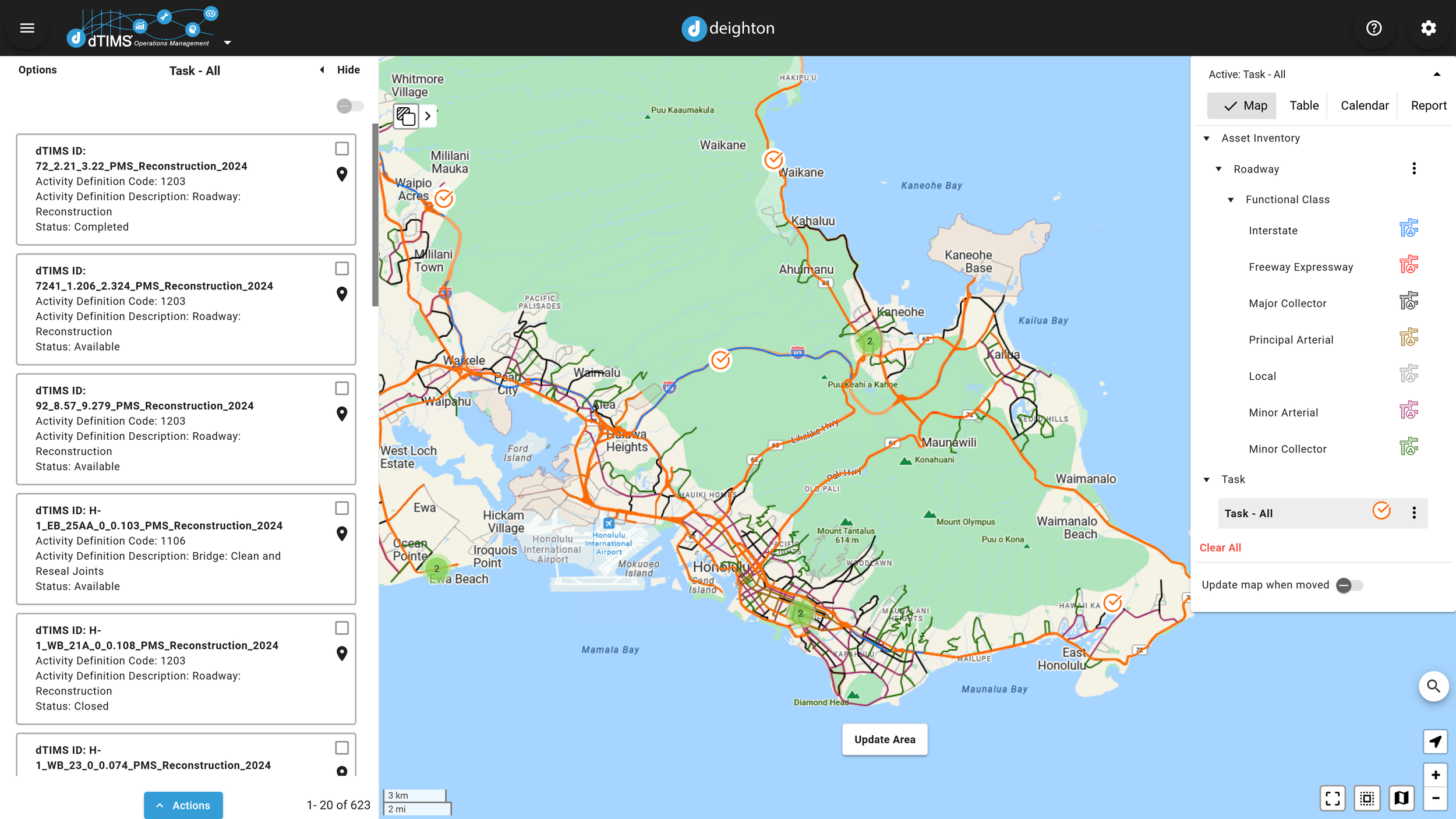 A software image of dTIMS OM showing streamlined work order management