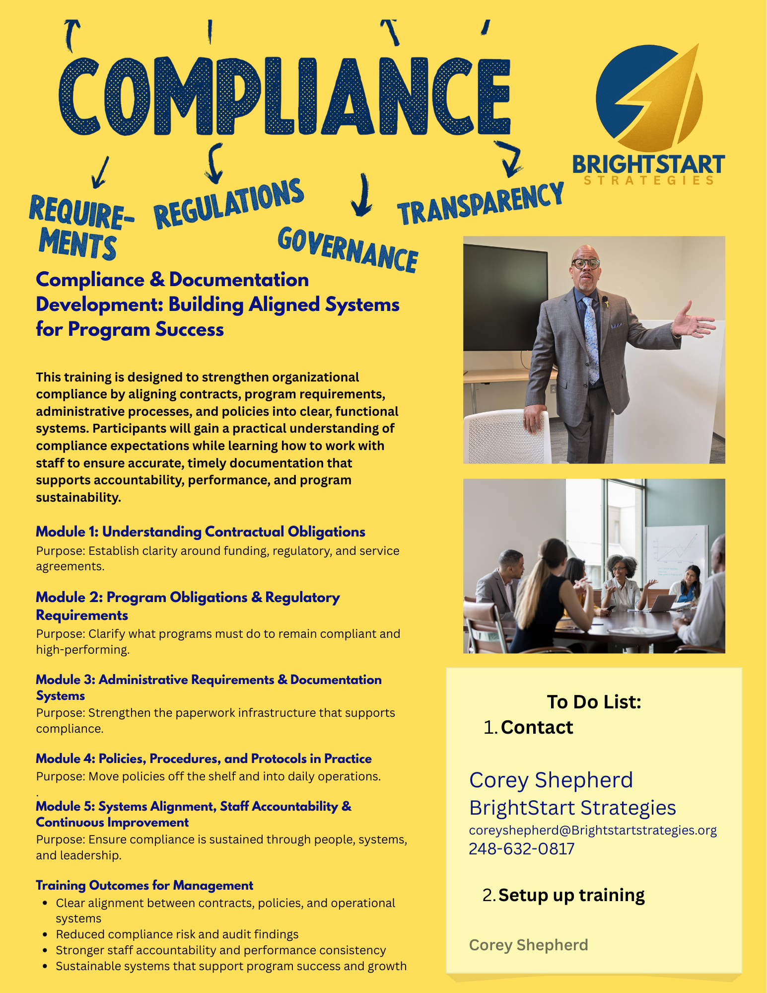 Compliance and Documentation Development