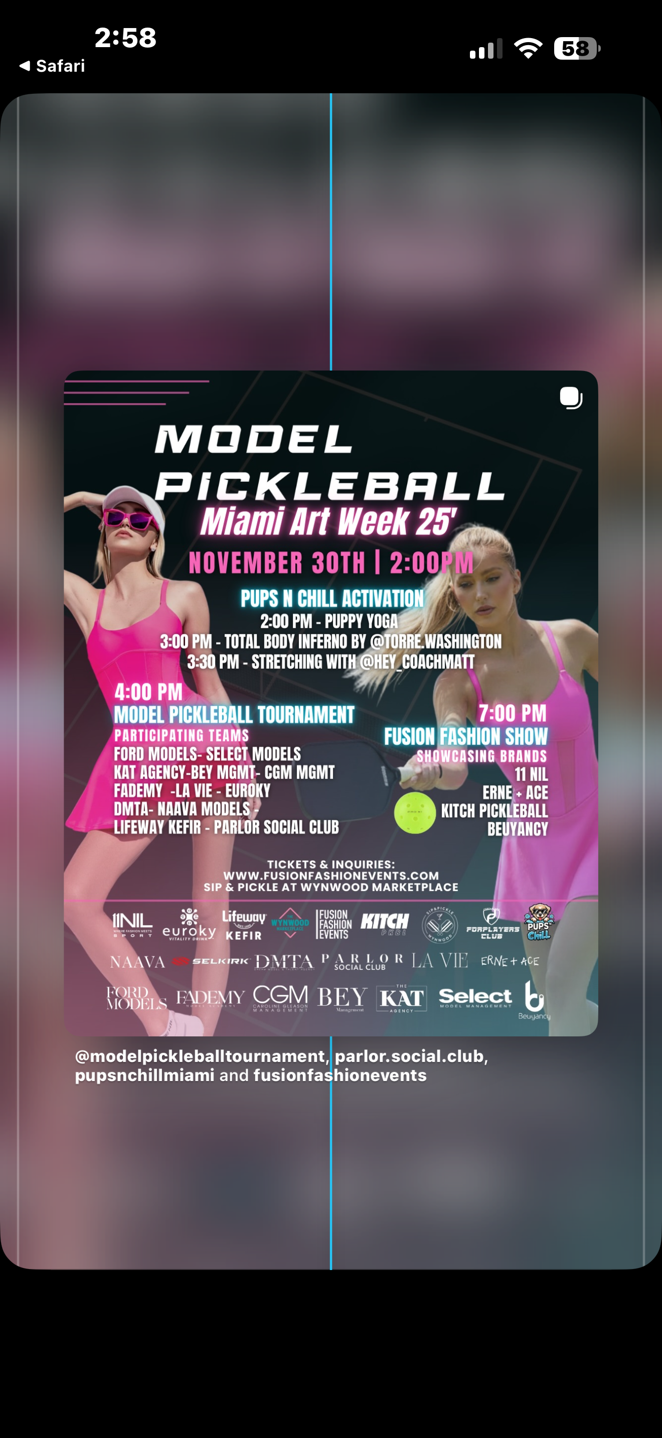 Fusion Fashion Presents: Model Pickleball 