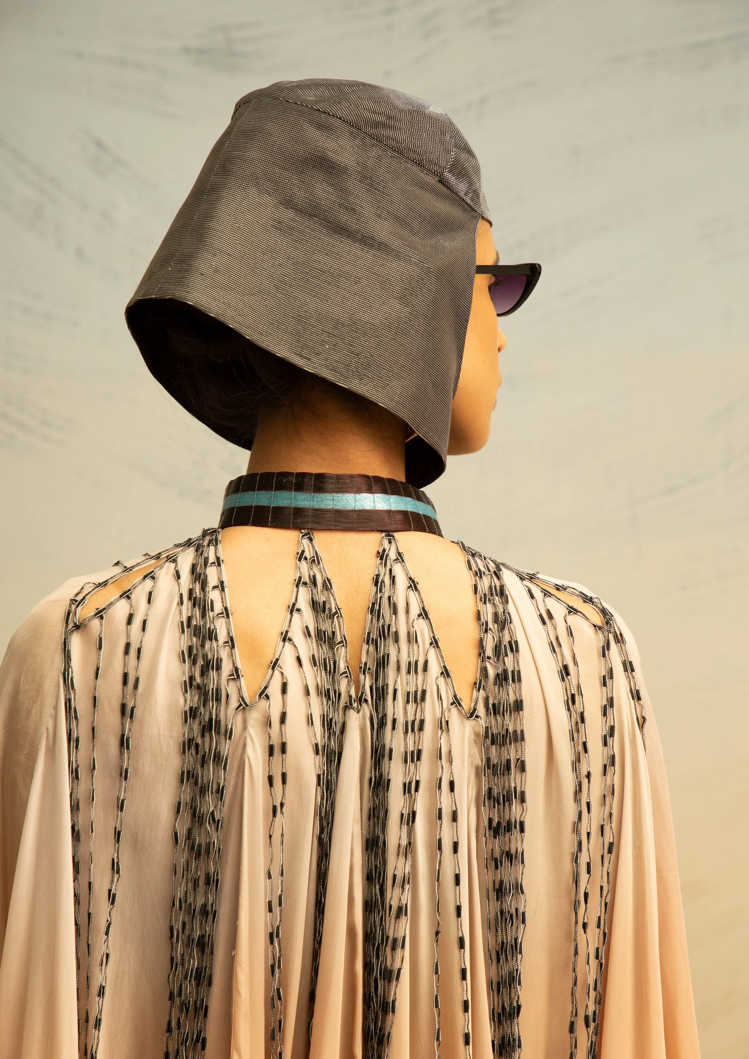 Fall-Panelled Glass Cape — AKHL