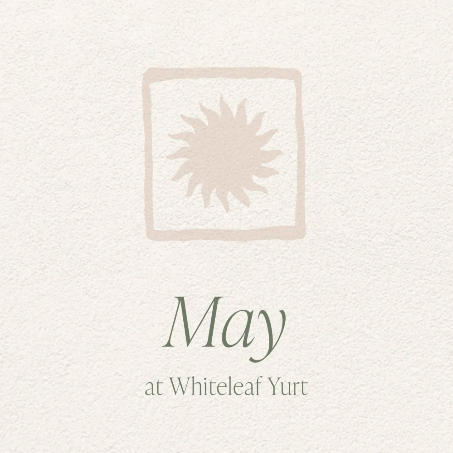 What's on at Whiteleaf Yurt in May 🧚

&bull; Return to Self: A Half Day Retreat to Reset &amp; Renew &mdash; 2.5.26, 10am&ndash;2pm, with @ritacoxyoga
For more upcoming events, visit:&nbsp;https://www.ritacoxyoga.com/

&bull; Hatha Yoga &mdash; with
