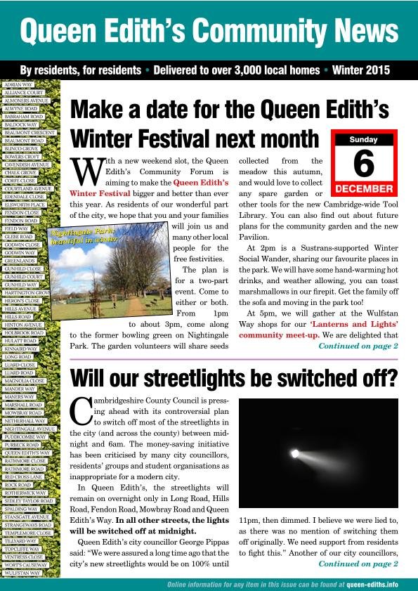 Queen Edith’s magazine - Winter 2015