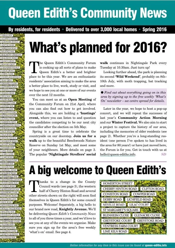 Queen Edith’s magazine - Summer 2015