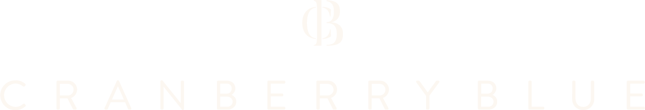 Cranberry Blue brand logo with a stylized 'CB' at the top.