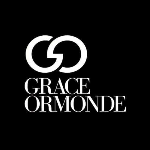 Logo with interlocking G's and the name "Grace Ormonde" beneath it on a black background.