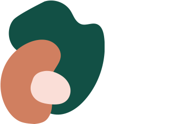 Abstracte illustratie met verschillende gekleurde vormen voor (Partner)relatietherapie