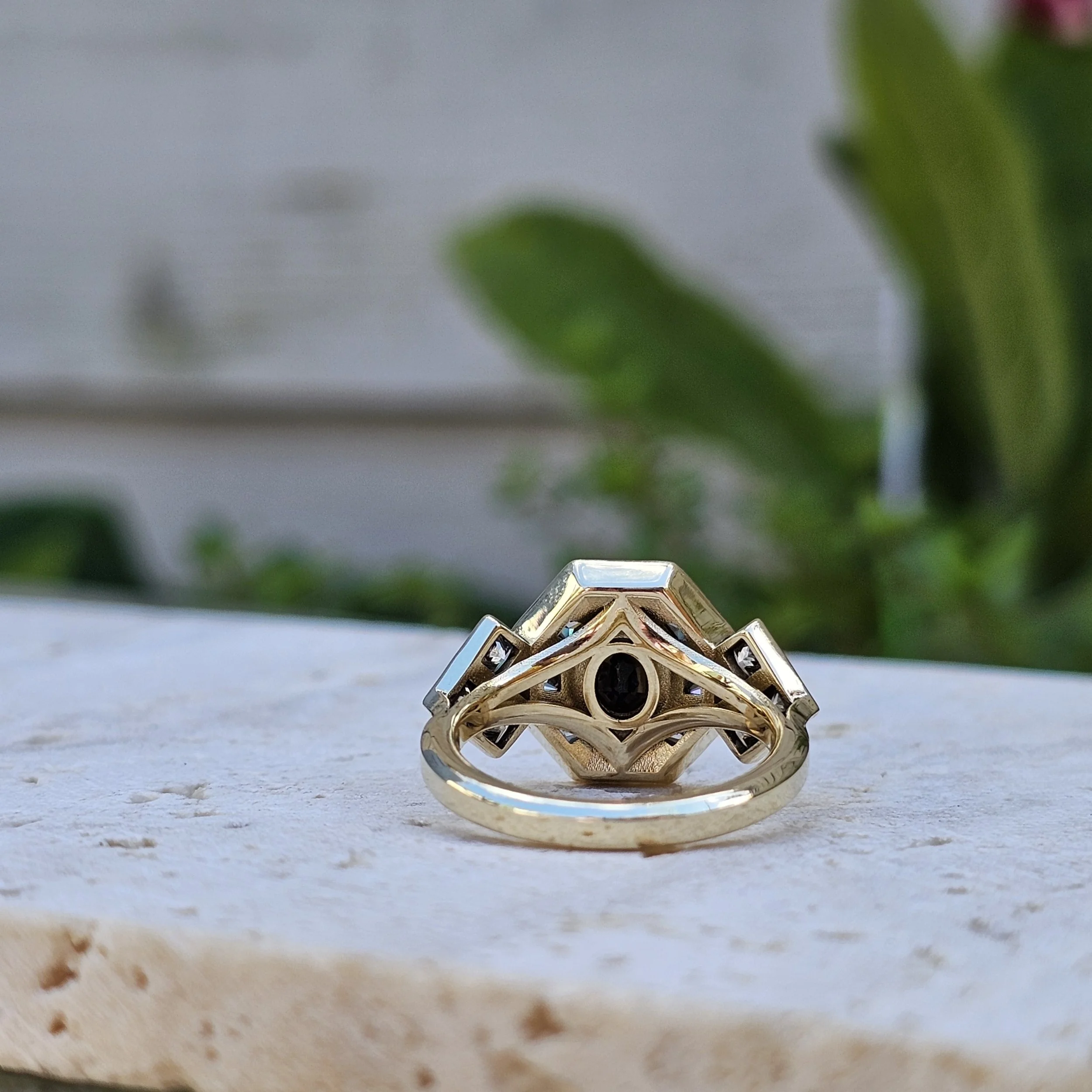 Heirloom Remodel Art Deco Engagement Ring 
