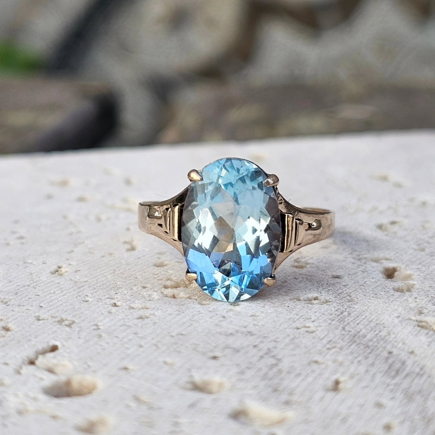 This beautiful 14 carat gold ring had lost it's stone. A precious piece given to a granddaughter ready to be loved again. We searched for a stone and found a beautiful pink sapphire, but it didn't quite fit. Sometimes things aren't meant to be becaus