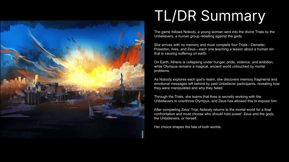 I presented the narrative to the teams in a variety of formats - voice note, slide deck, written documentation, Discord messages, and repeated the explanation so that everyone understood with clarity.