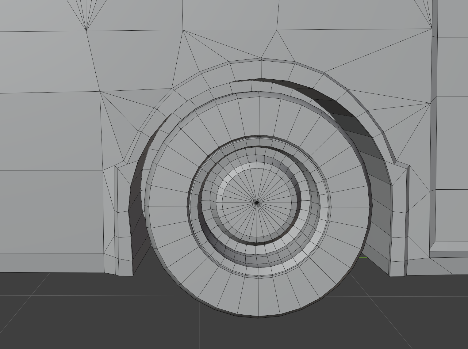 Wheel arch details to break up the box shape.