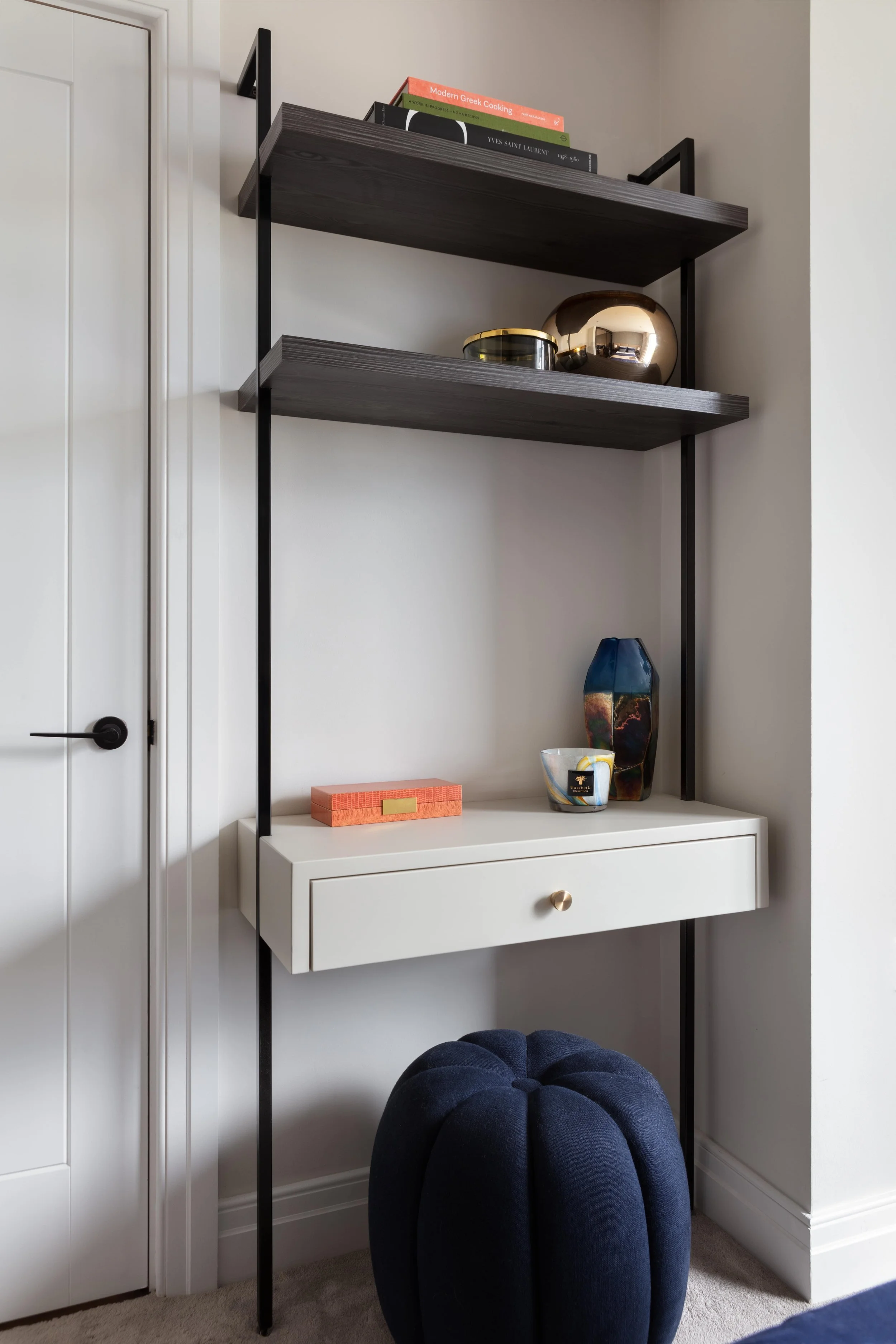 bespoke dressing table in a show apartment in west London