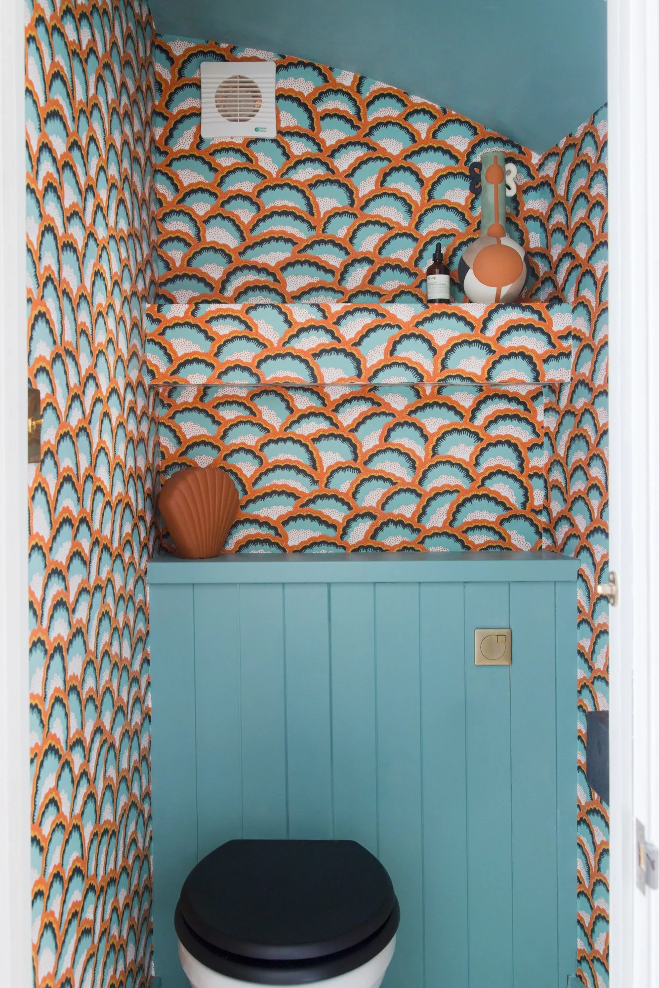 colourful and playful WC in family home in Barnes south west London