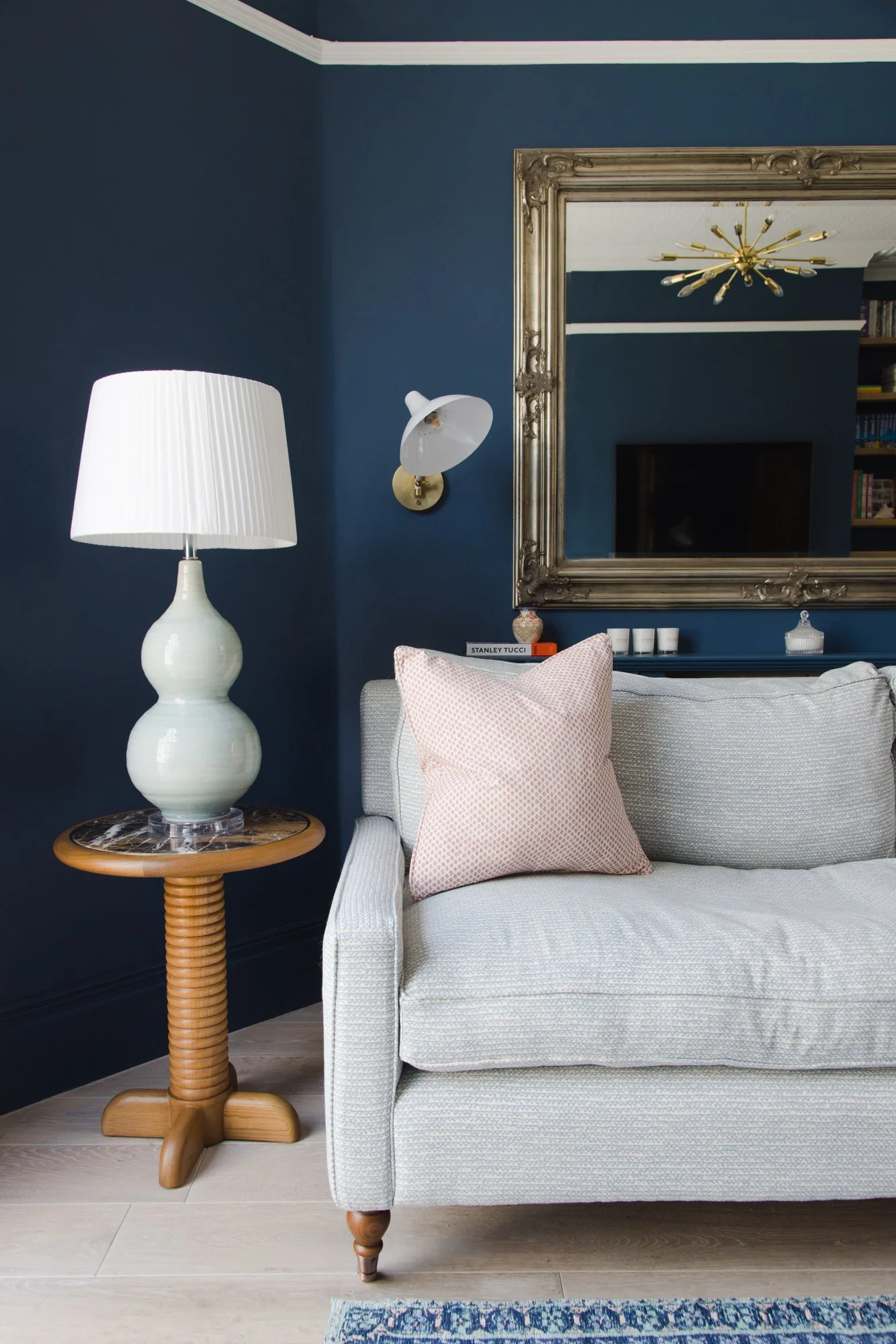 Bespoke sofa in family home in Barnes south west London