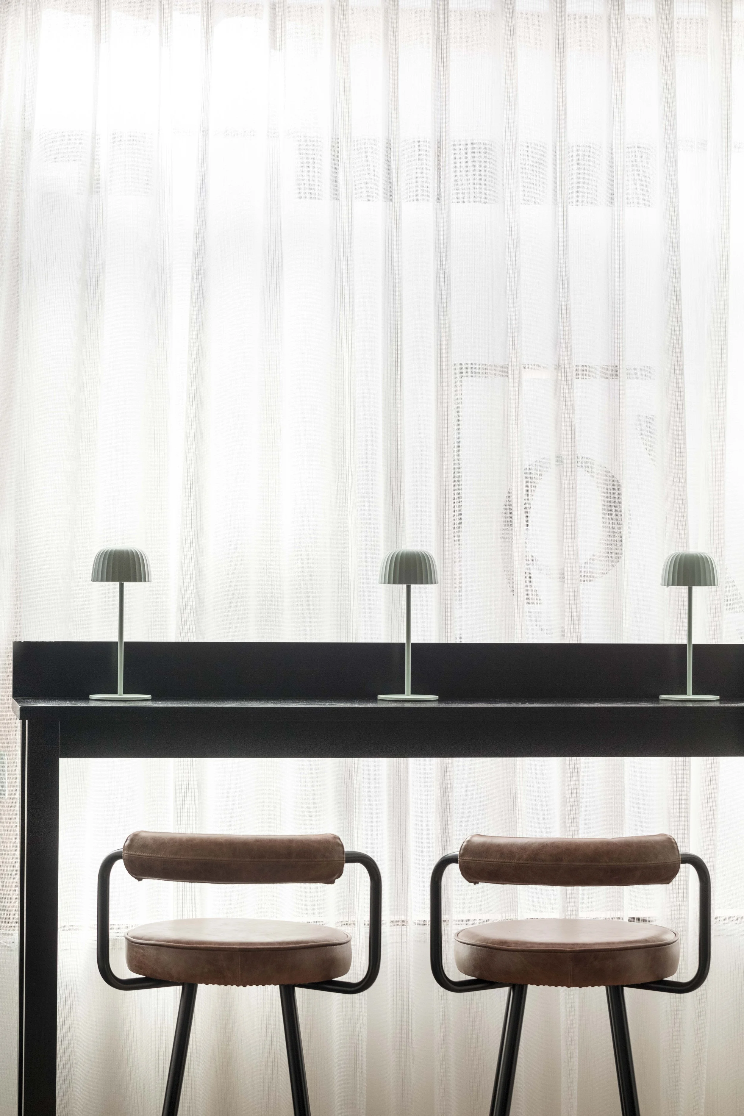 High table working space in a co working office soho London