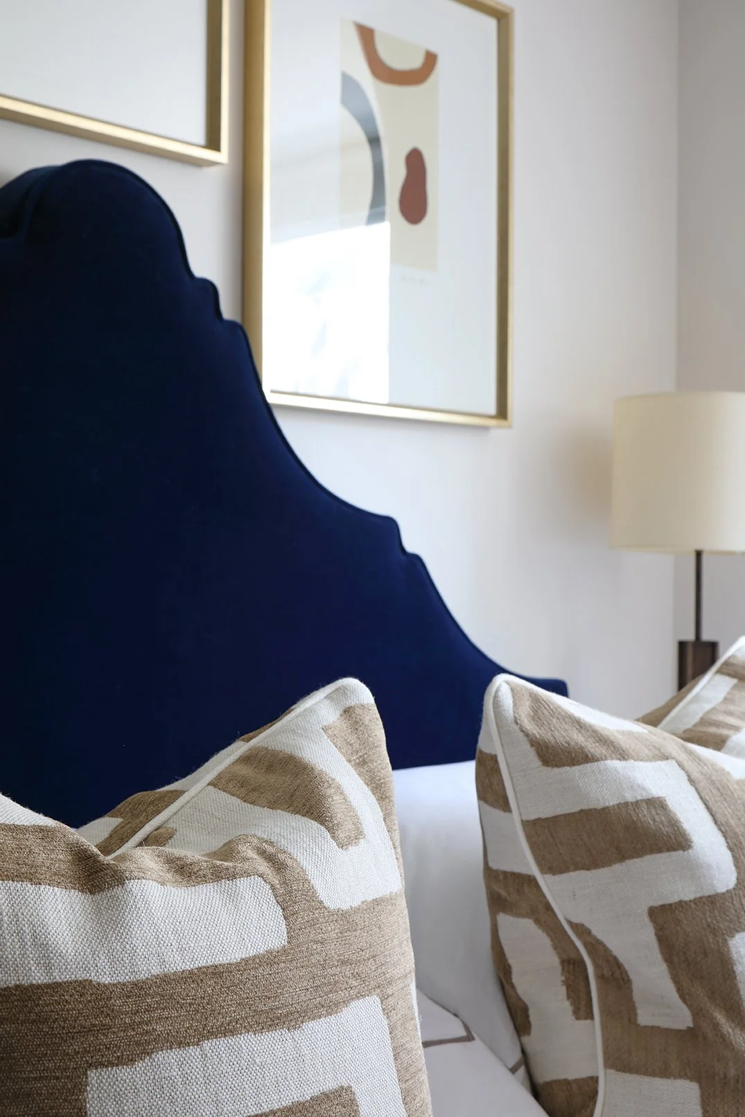 Luxury guest bedroom designed by shanade mcallister-fisher in covent garden London