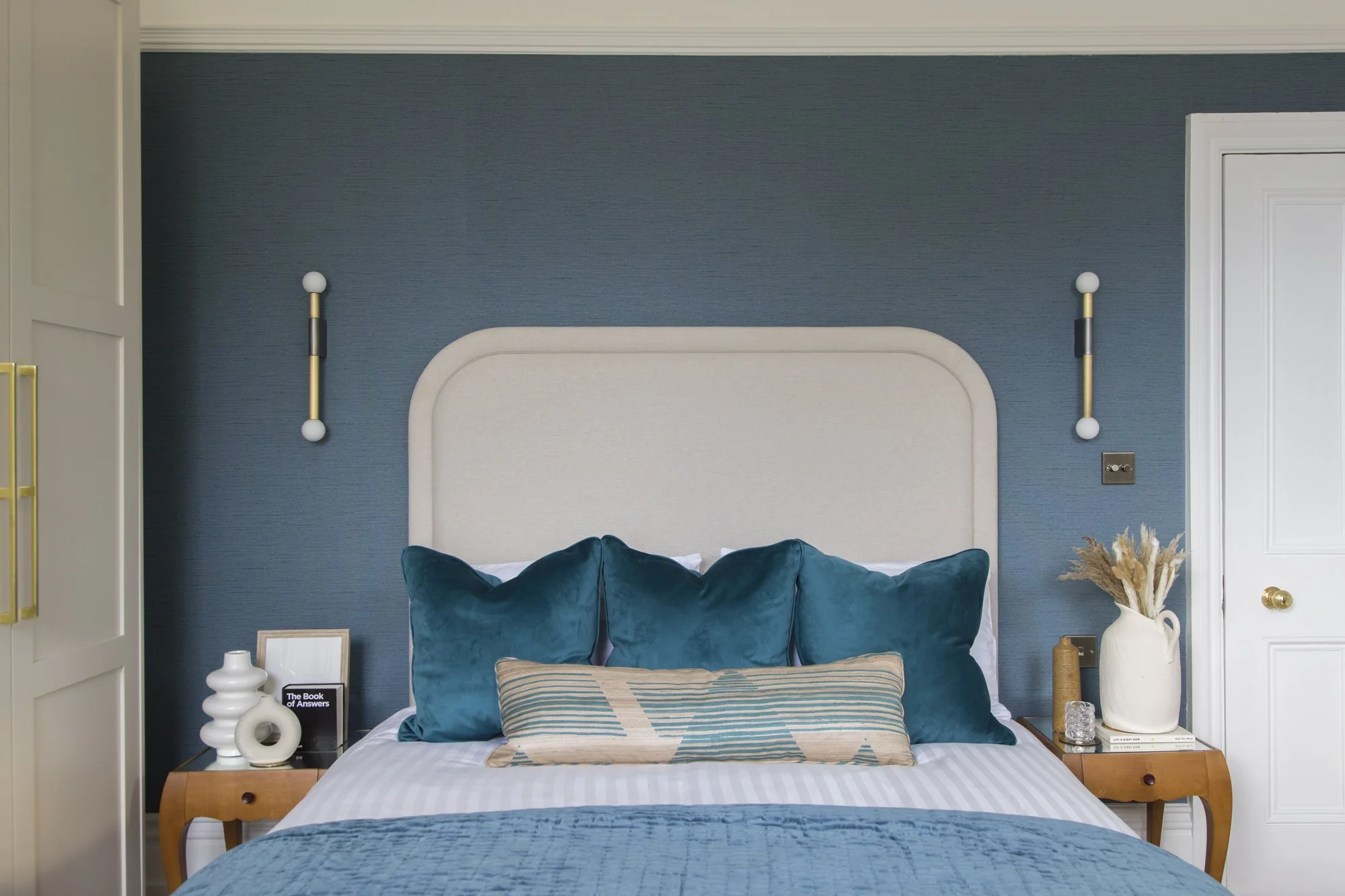 Luxury master bedroom interior designed in in Barnet north London