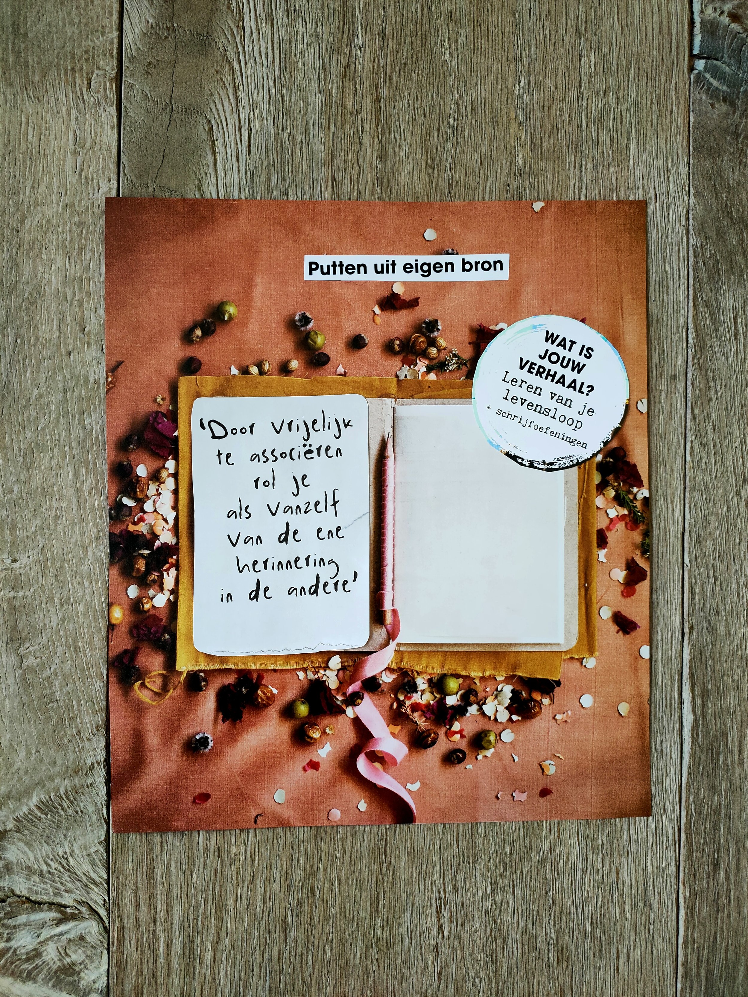 Levensverhaal opschrijven. Samen verhelderen en ordenen we jouw verhaal. Dat kan door te schrijven, te vertellen, of door creatieve werkvormen zoals het maken van een levenslijn. Marie-José Aeissing, Huis Hecate, Bergen op Zoom.