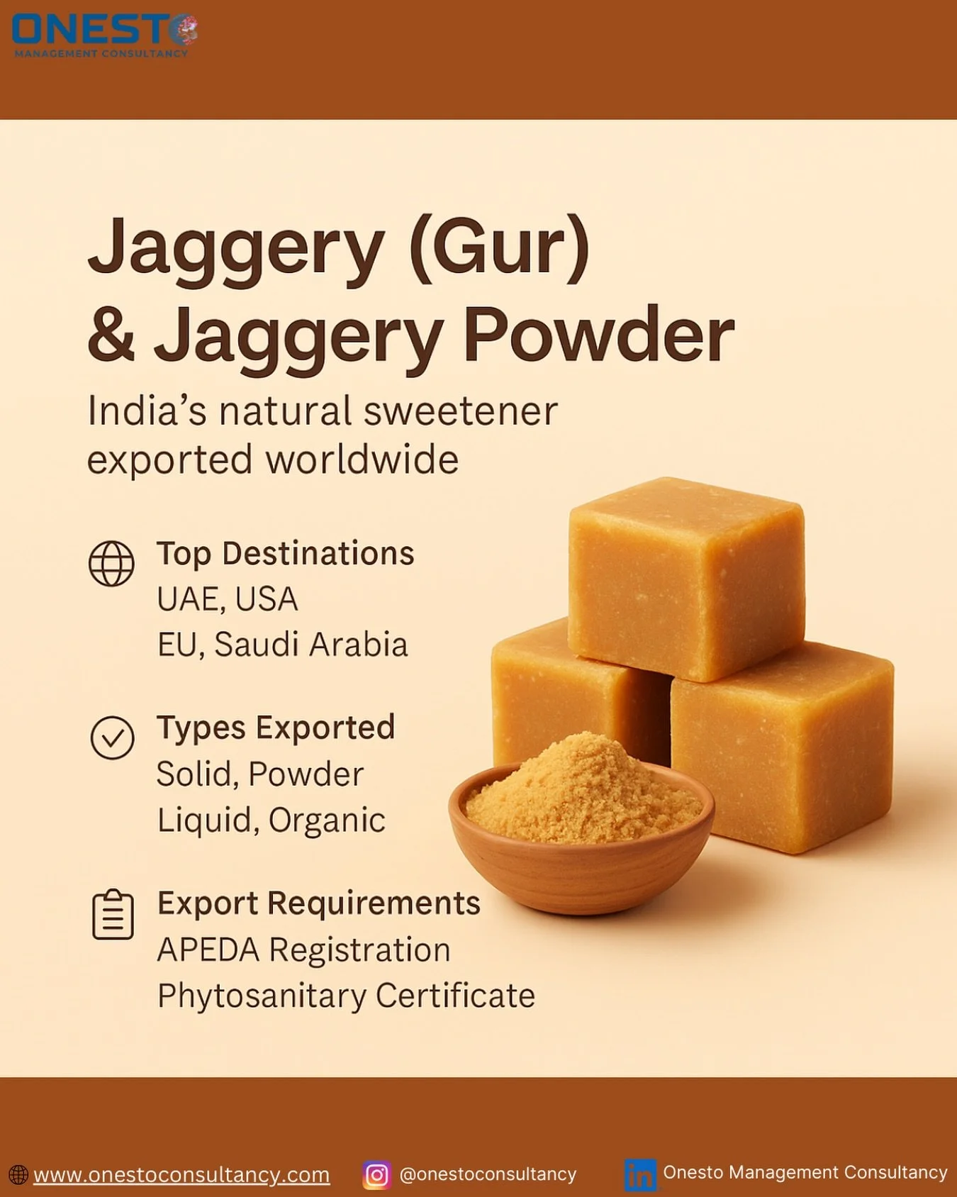 Jaggery isn&rsquo;t just a sweetener &mdash; it&rsquo;s a nutrient-rich, chemical-free alternative to refined sugar.
Made from pure sugarcane juice, it is popular in health, wellness, ethnic food, and natural product markets worldwide.From the Middle