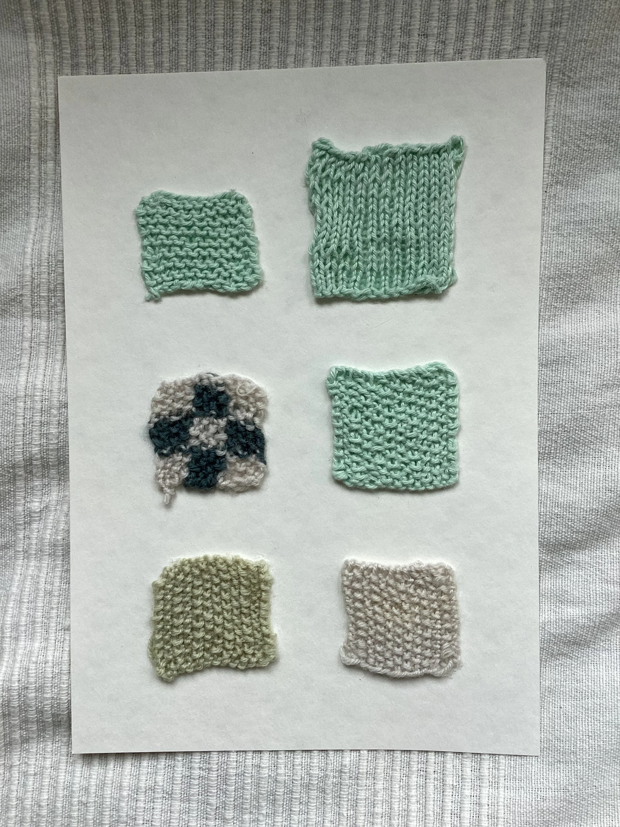 Knitting idea tests