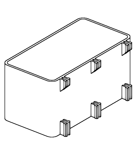 100 x 50 SKÅPA Box – IKEA Pegboard Compatible