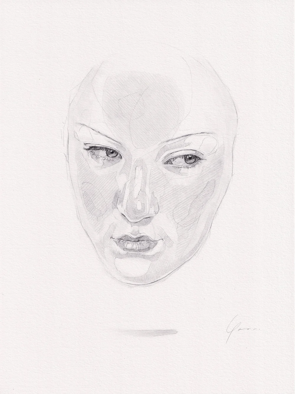 Framed Pencil Study B