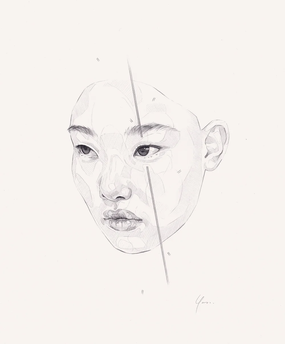 Framed Pencil Study A
