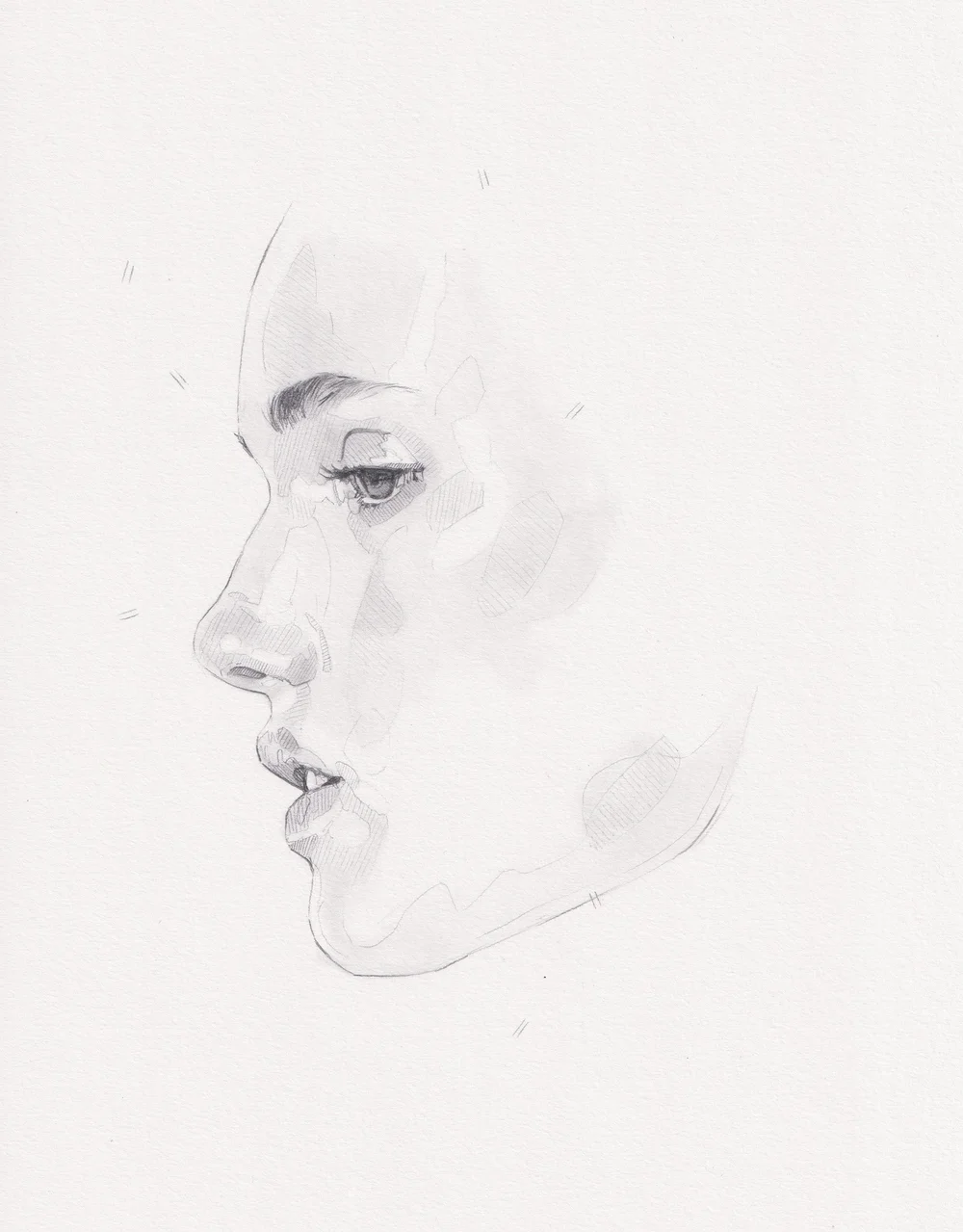 Framed Pencil Study E