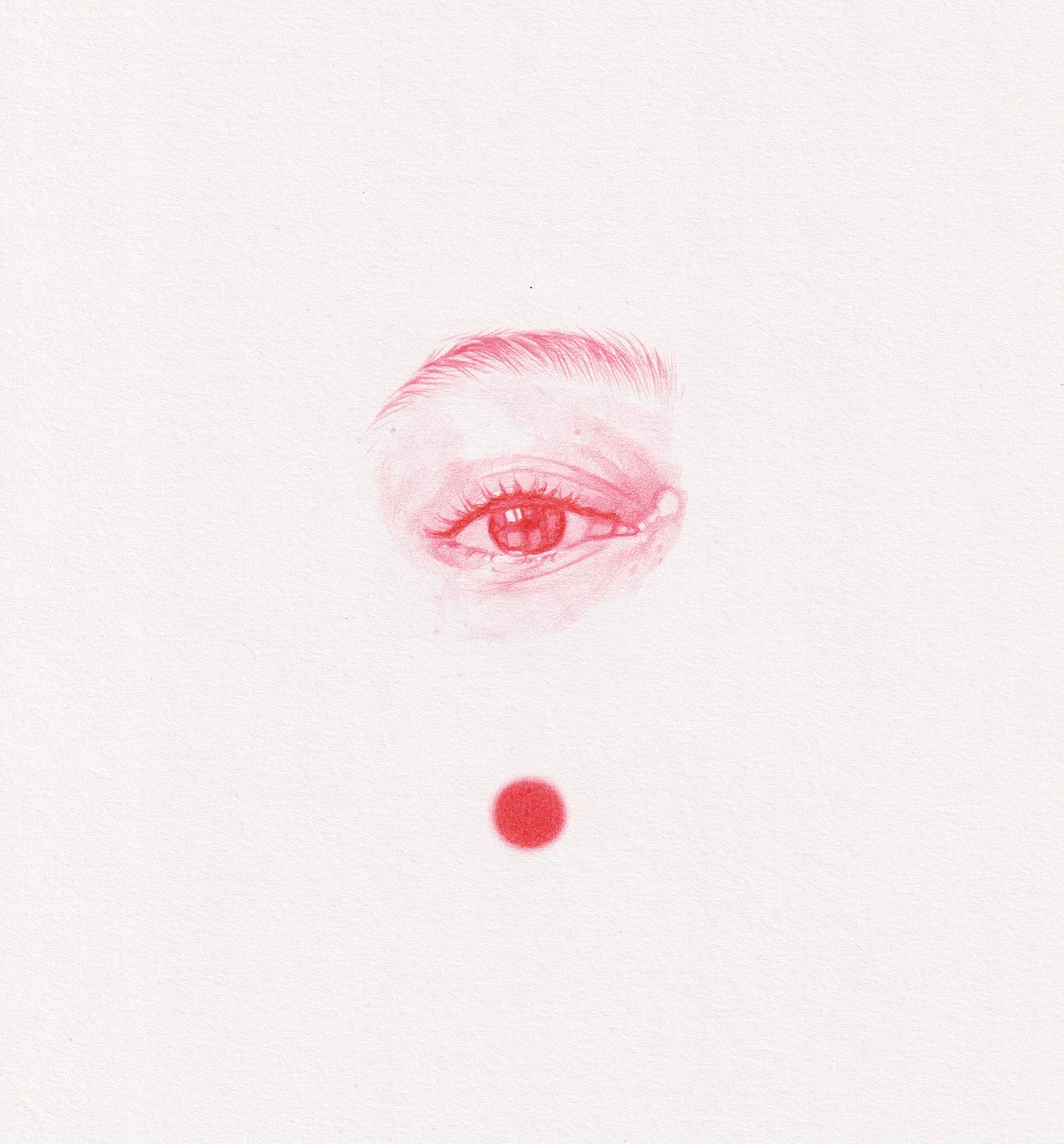 'Signal' - pencil on paper, 2025