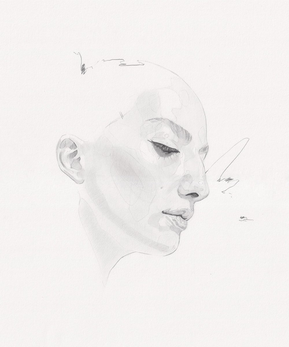 Framed Pencil Study H