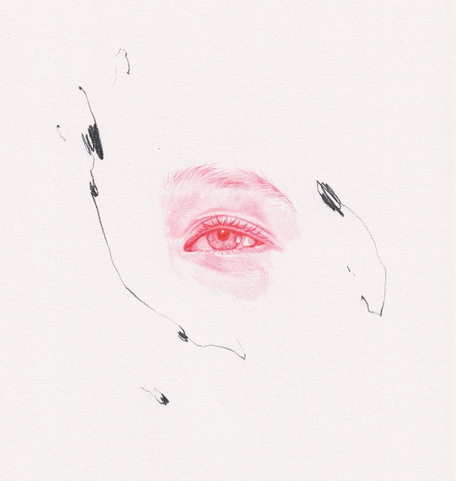 'Want' - pencil on paper, 2025