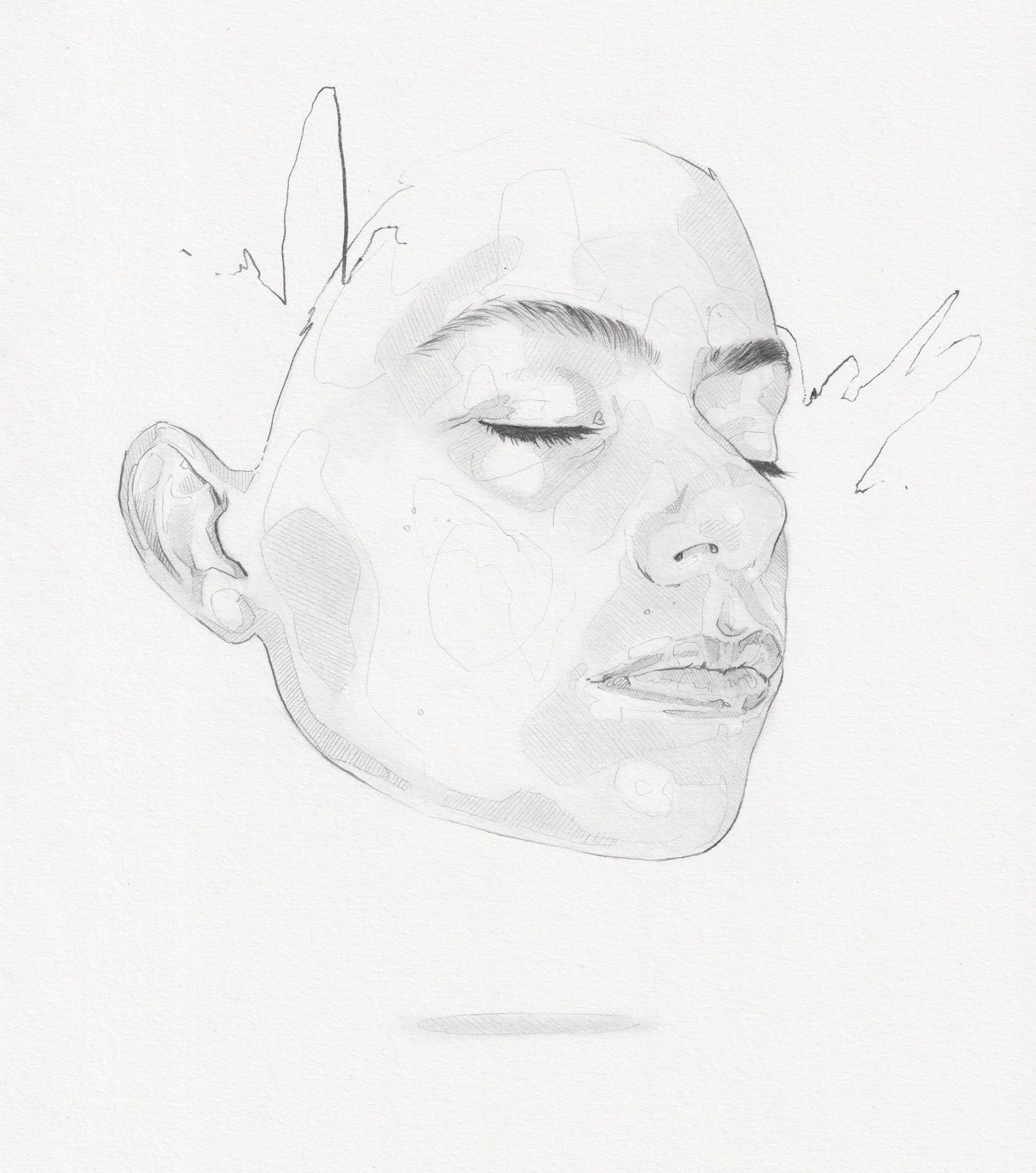 Framed Pencil Study G