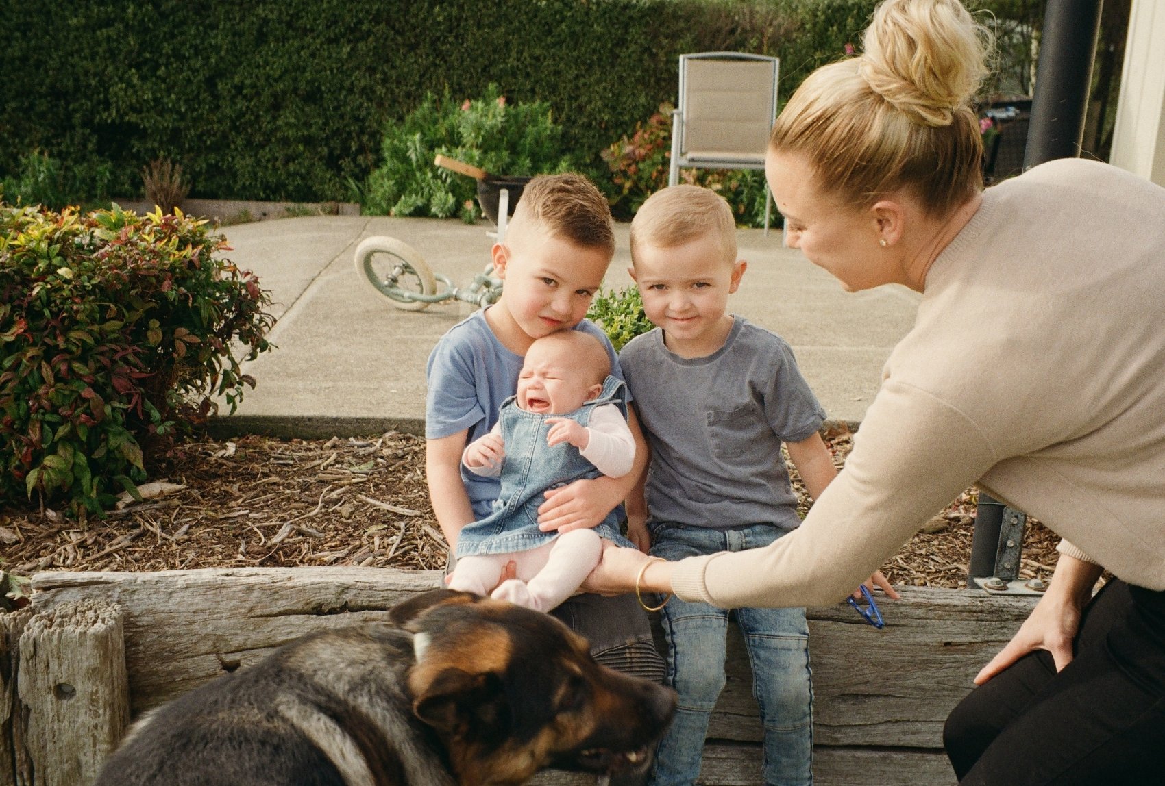Family photos captured on 35mm film in Gisborne Macedon Ranges