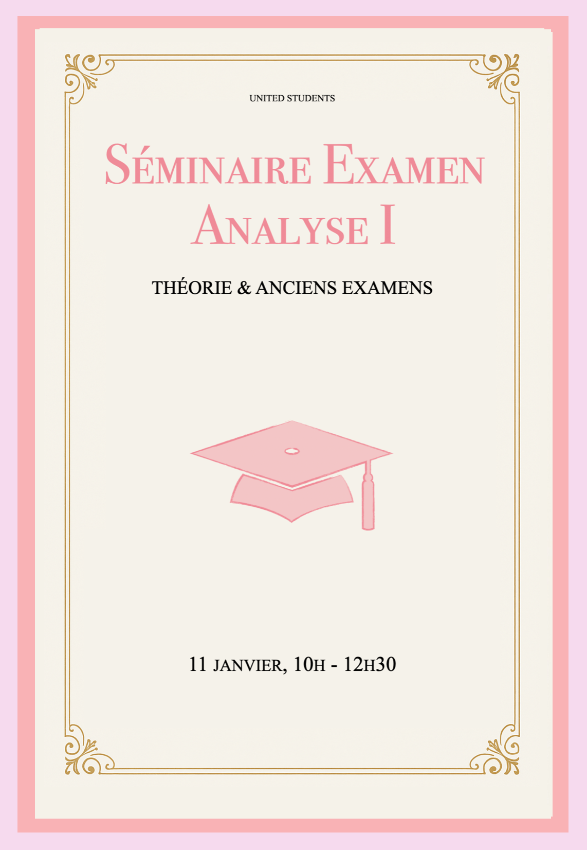 Séminaire Examen Analyse I