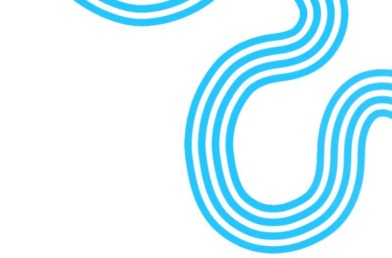 A black background with blue wavy lines forming a continuous pattern.