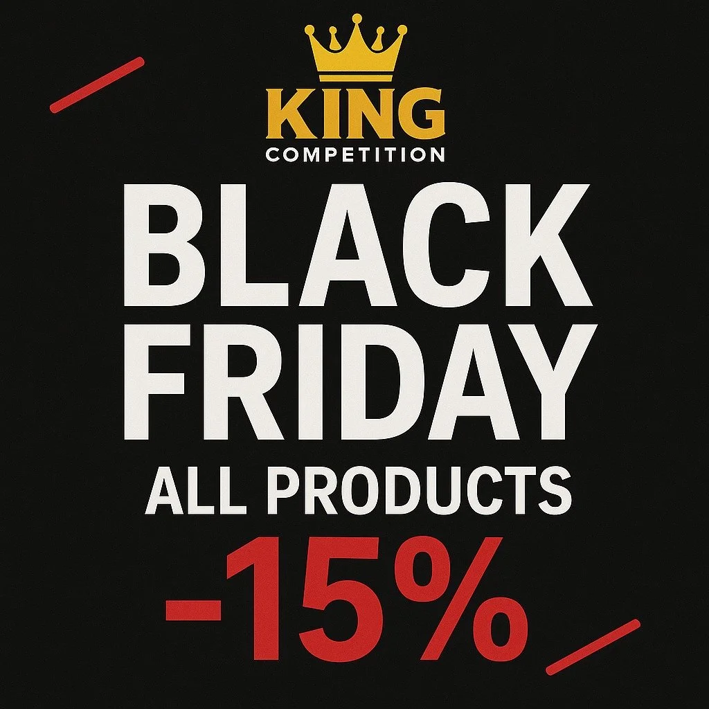 Black Friday at King Competition 🖤

From Friday to Sunday, every product in our webstore is -15% &ndash; King Carbon shell holders, speed belts, Pineshot gear and more.

This exclusive Black Friday sale runs from Friday, Nov 28th (00:00) to Sunday, 
