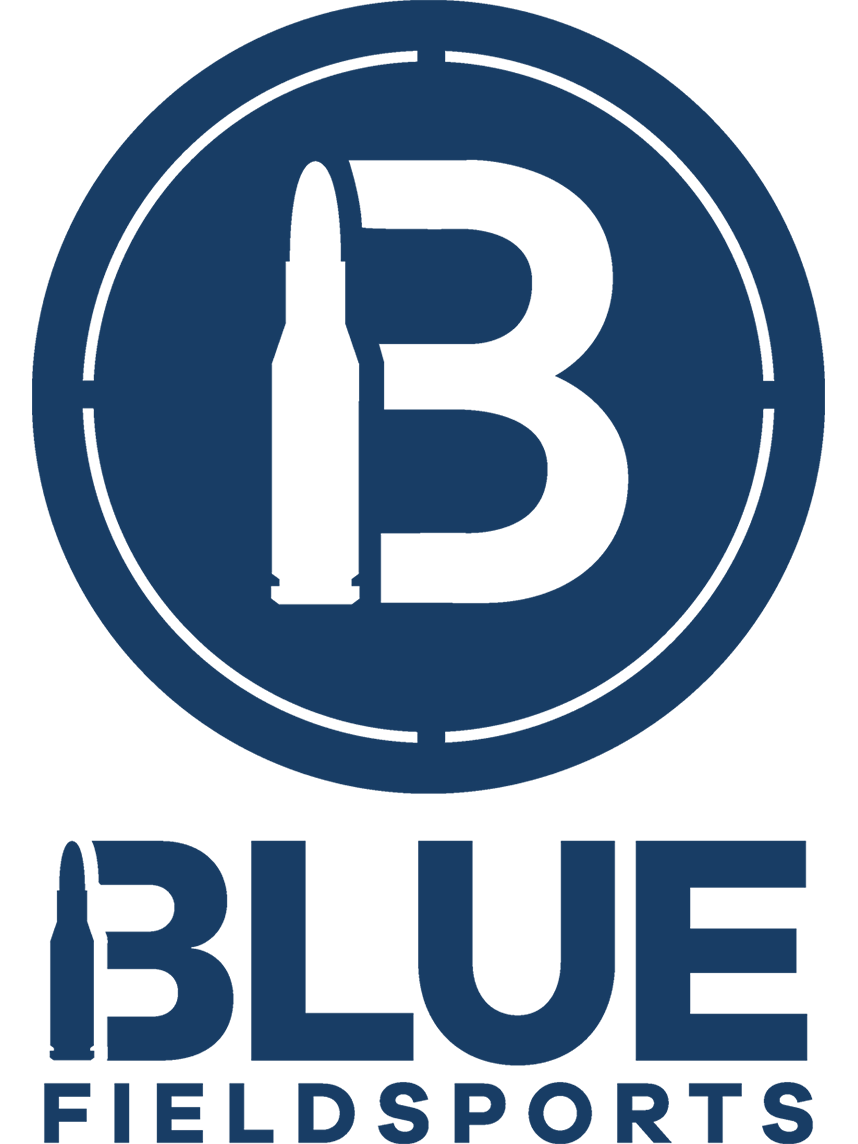 Blue Fieldsports logo. Retail partner.
