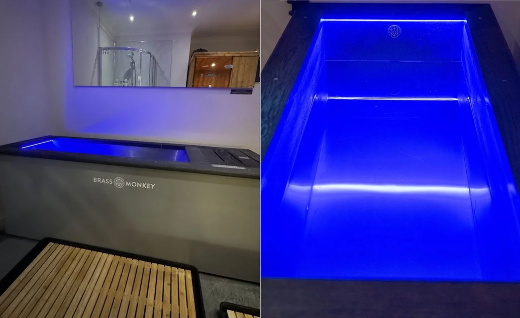 Our Cold Plunge rooms feature Brass Monkey pools