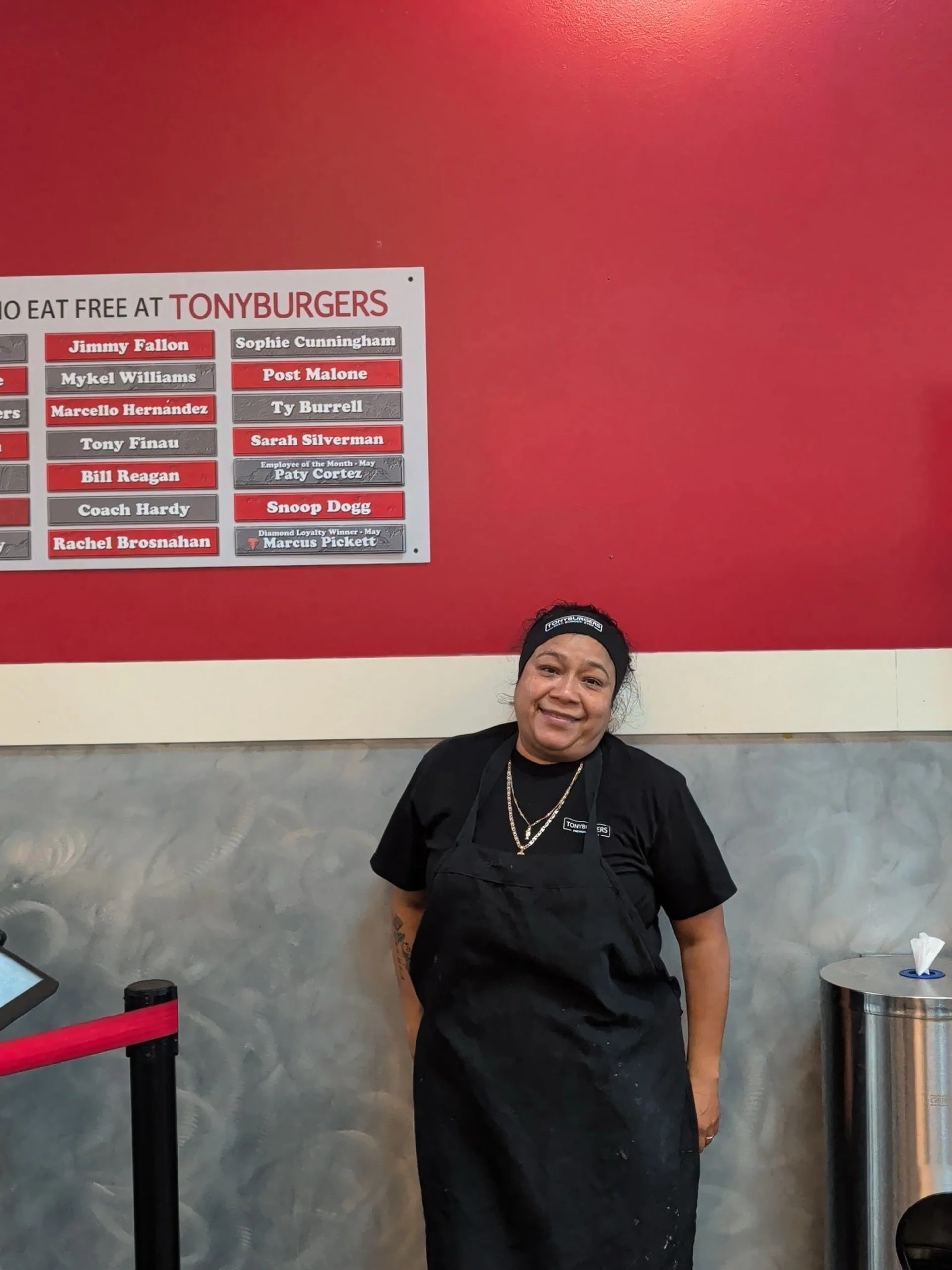 MAY TONYBURGERS EMPLOYEE OF THE MONTH!

Meet Paty!

Here's a little about her!

&ldquo;I&rsquo;m a seafood lover who&rsquo;s always down for a camping adventure 🏕️ You&rsquo;ll either find me out on the soccer field or at the mall shopping 🛍️ 
Last