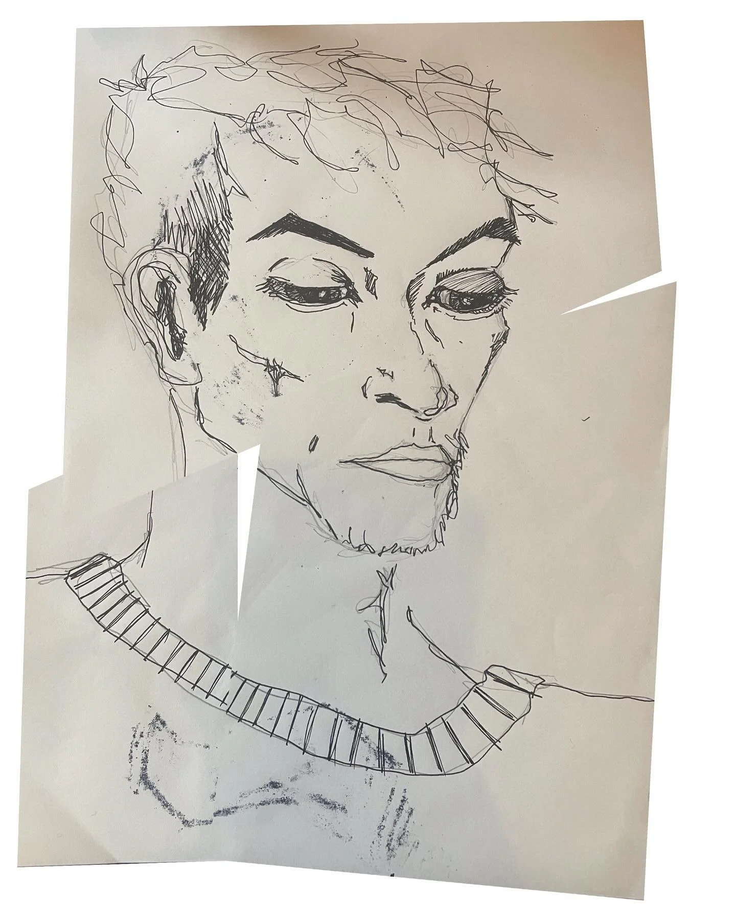 Fixing a quick sketch of a moving subject.
(Pics in reverse)

#sketch #lifedrawing #fixed