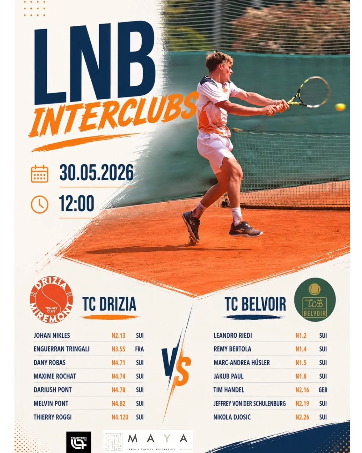 Rendez-vous ce samedi &agrave; midi pour soutenir notre &eacute;quipe nationale B 💪
On compte sur vous pour mettre l&rsquo;ambiance et pousser l&rsquo;&eacute;quipe vers la victoire 🔥
Venez nombreux !