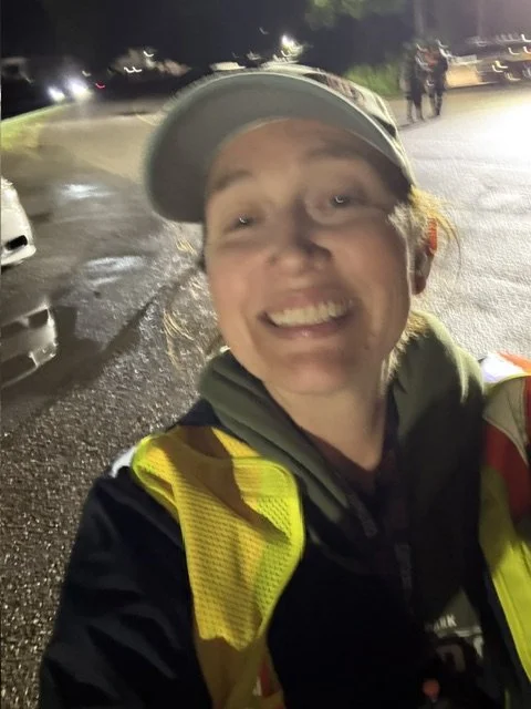 My hands on approach to events means I am often in a safety vest, working in a parking lot at the end of the night