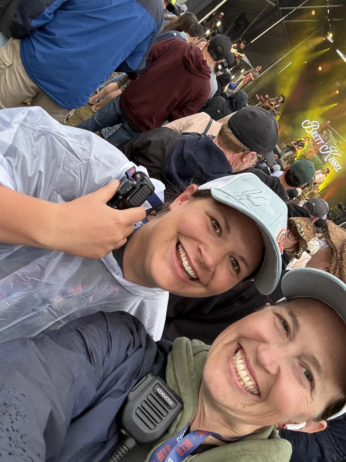 Working in the rain is a risk you take with outdoor events