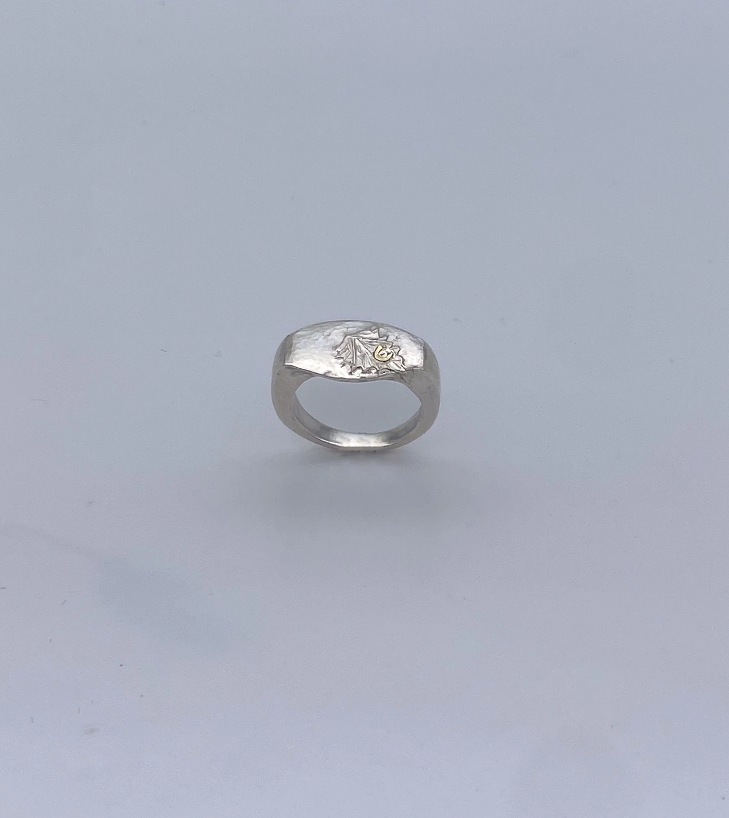 Snail on leaf Signet