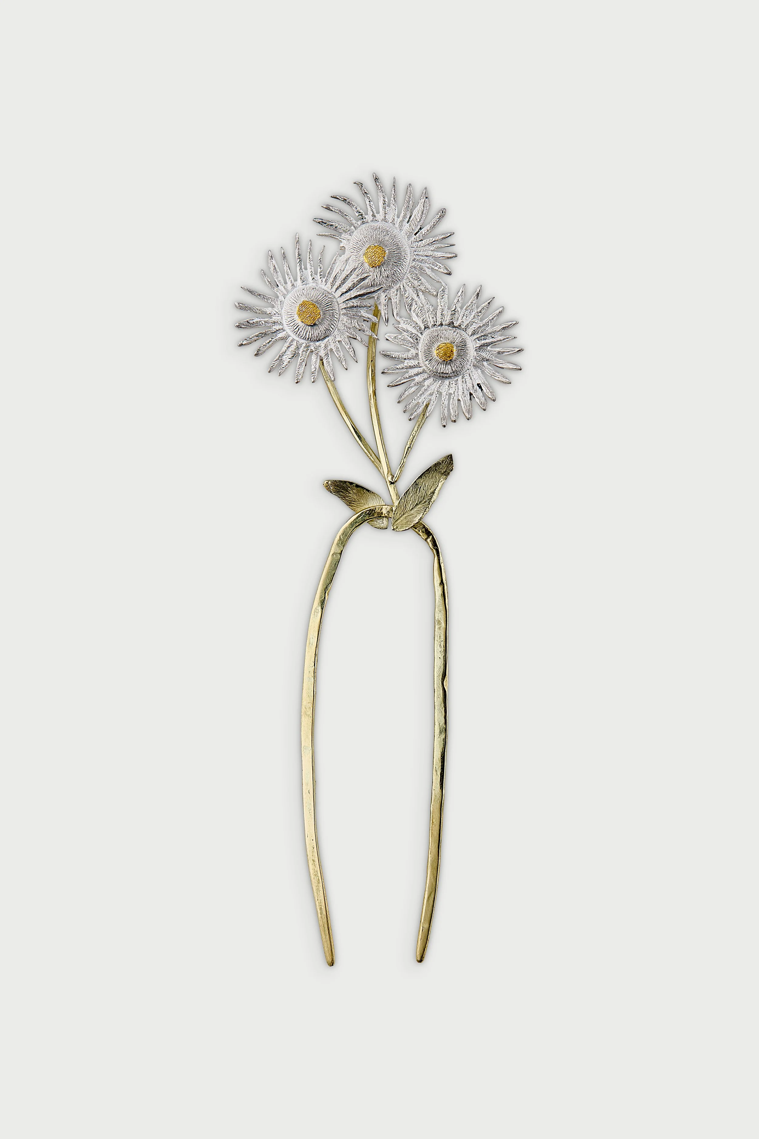 Fleabane Daisy Hairpin