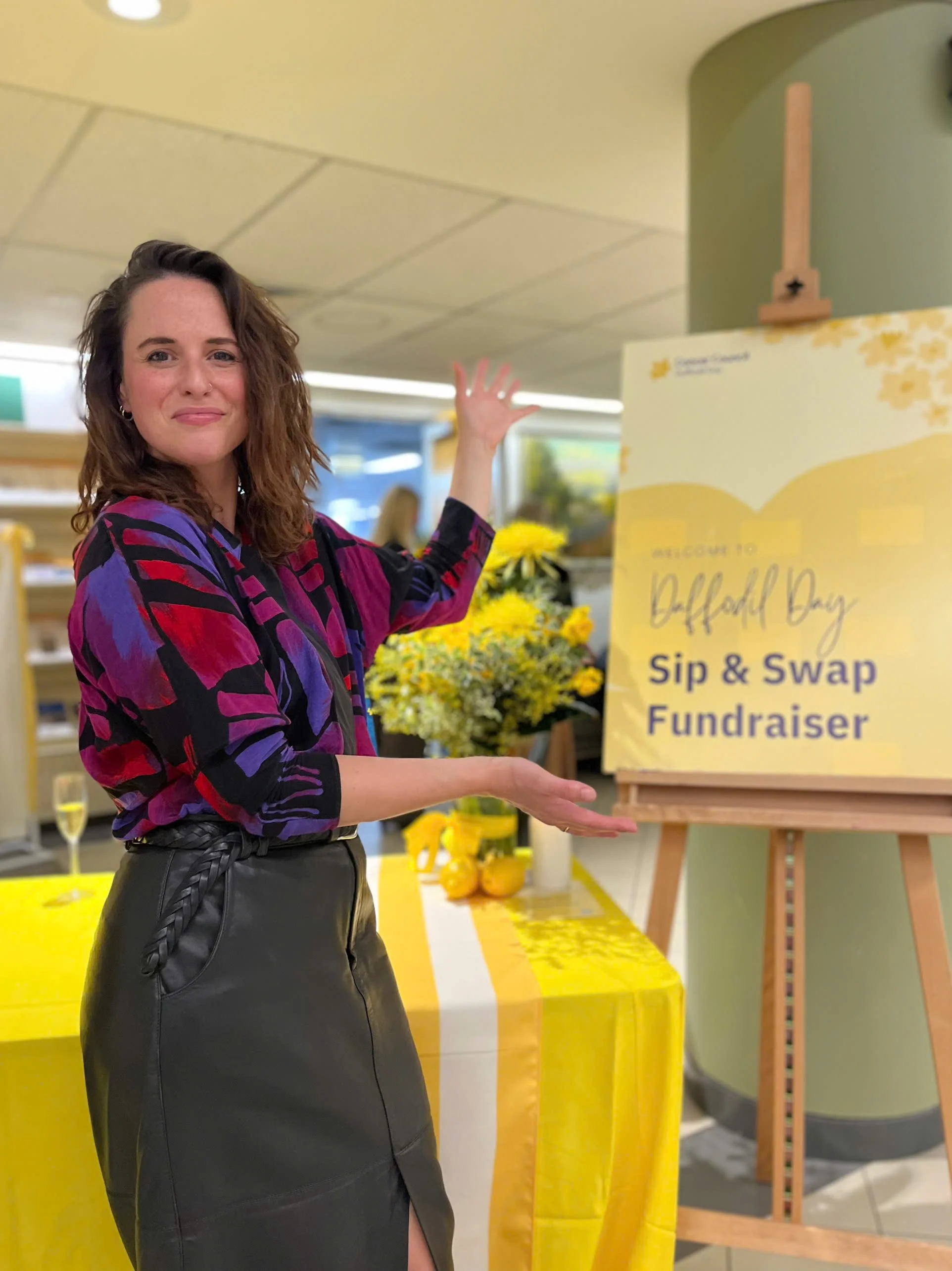 Charity - Hosting the Sip & Swap Daffodil Day Fundraiser