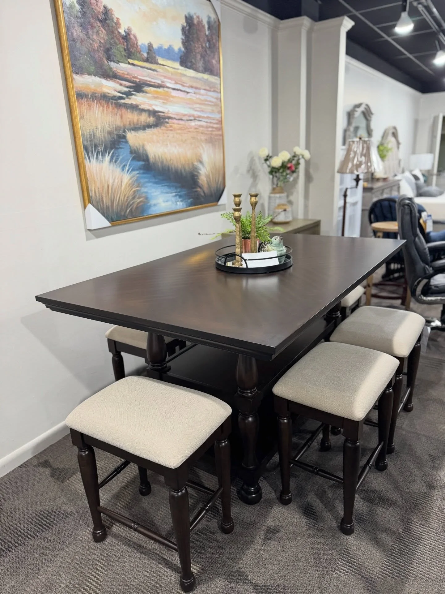 Whether you are looking for a spacious dining table for family dinners or a small accent table to hold your morning coffee, we have a wide variety of sizes and styles to choose from!

A great table is more than just a surface; it is where memories ar