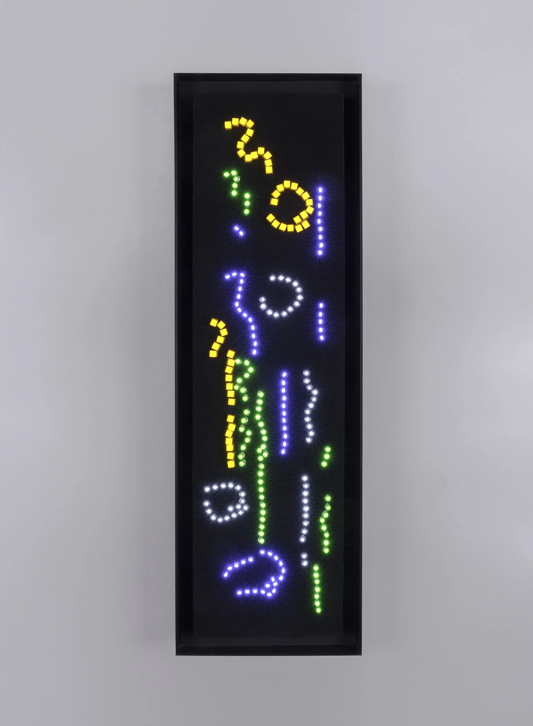 Carol+Salmanson_Black+Velvet+Painting+2_LEDs,+Flocked+Paper,+Re-chargeable+battery_6inx19inx2in_2022.webp